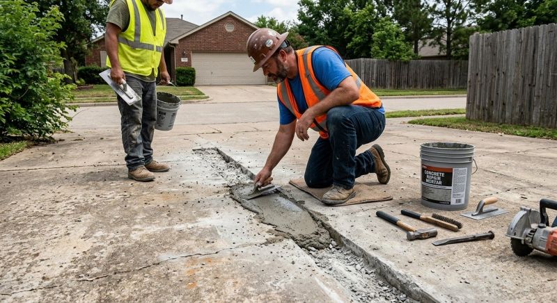 Chipped Concrete Repair in Des Moines, IA
